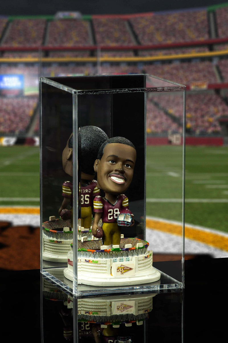 Acrylic Display Case with Mirror for Figurine Doll Bobblehead Darrell Green-1