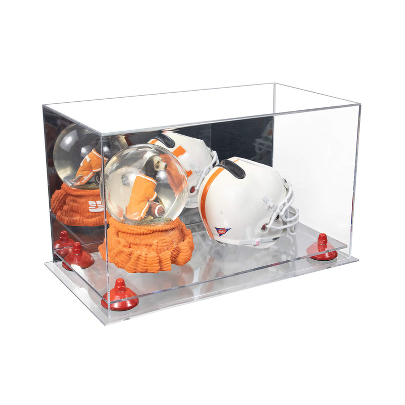 Acrylic Versatile Display Case 15 X 8 X 9  - Mirror No Wall Mount (V11/A013)