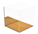 Basketball Display Case <br> With Wood Floor<br>(Clear or Mirror) <br> <sub> For NBA, NCAA, and more </sub>(A008-WB), Display Case, Better Display Cases, Better Display Cases - Better Display Cases