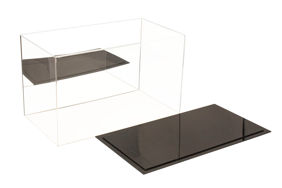 Acrylic Deluxe Clear Display Case - Medium Rectangle Box 14.5