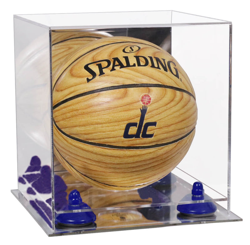 Acrylic Mini - Miniature (not Full Size) Basketball Display Case Mirror no Wall Mounts (A015/B03)