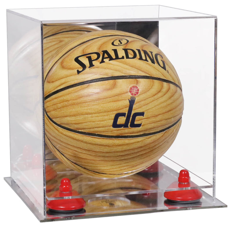 Acrylic Mini - Miniature (not Full Size) Basketball Display Case Mirror no Wall Mounts (A015/B03)