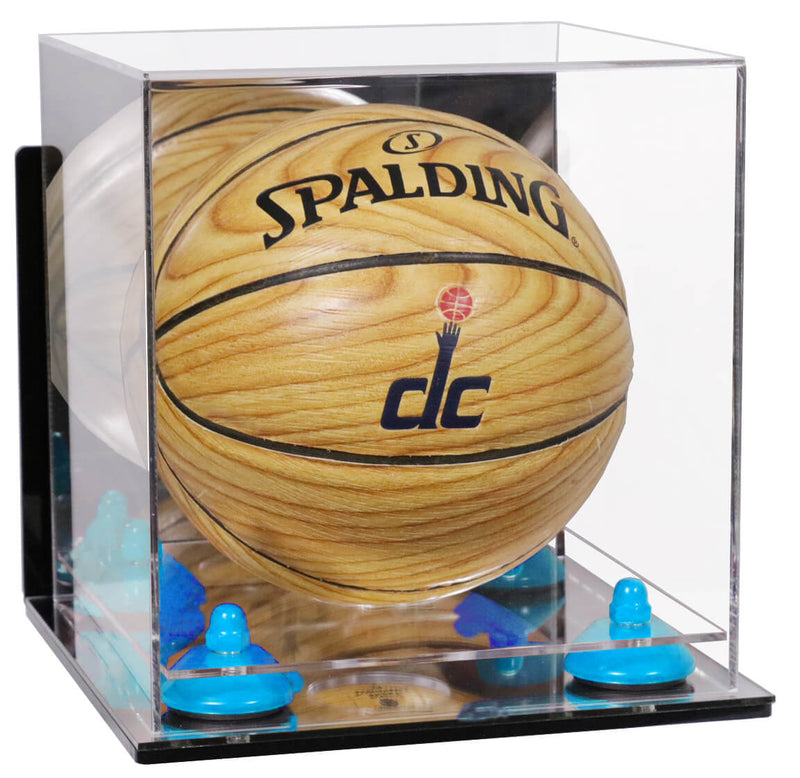 Acrylic Mini - Miniature (not Full Size) Basketball Display Case Mirror Wall Mount (A015/B03)