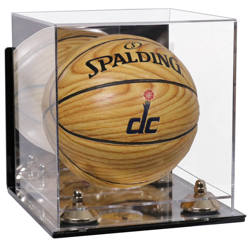 Acrylic Mini - Miniature (not Full Size) Basketball Display Case Mirror Wall Mounts (A015/B03)