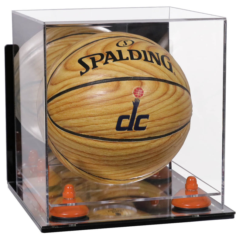 Acrylic Mini - Miniature (not Full Size) Basketball Display Case Mirror Wall Mounts (A015/B03)