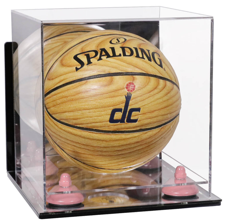 Acrylic Mini - Miniature (not Full Size) Basketball Display Case Mirror Wall Mount (A015/B03)