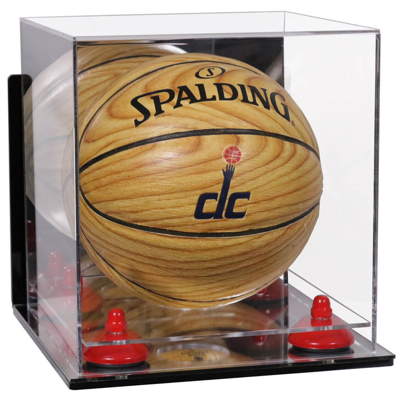 Acrylic Mini - Miniature (not Full Size) Basketball Display Case Mirror Wall Mounts (A015/B03)