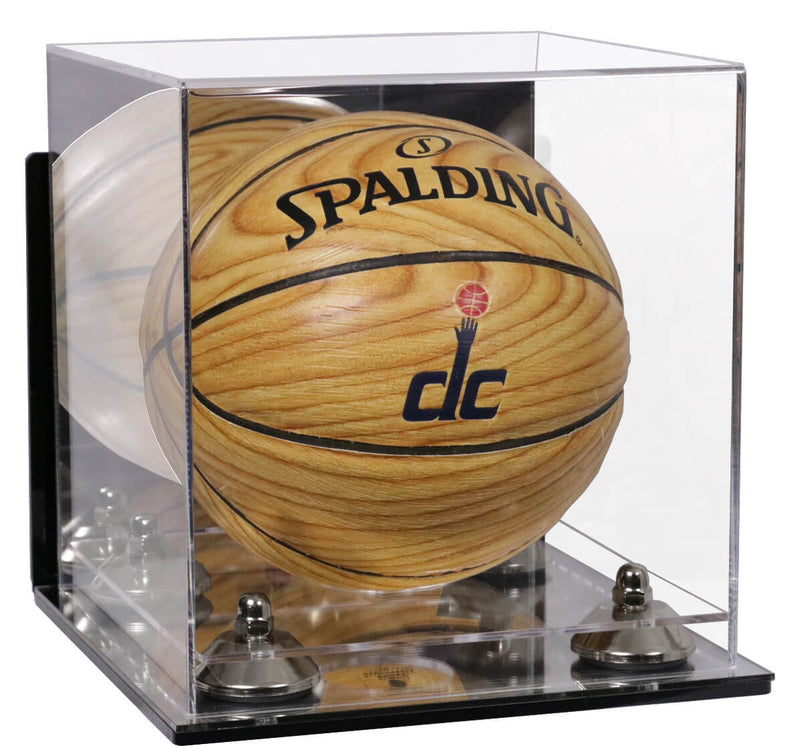 Acrylic Mini - Miniature (not Full Size) Basketball Display Case Mirror Wall Mount (A015/B03)
