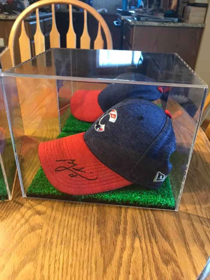 Baseball hat shadow box on sale