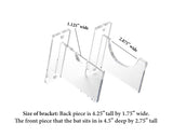 Acrylic Wall Mounts and Display Stands for Baseball Bats