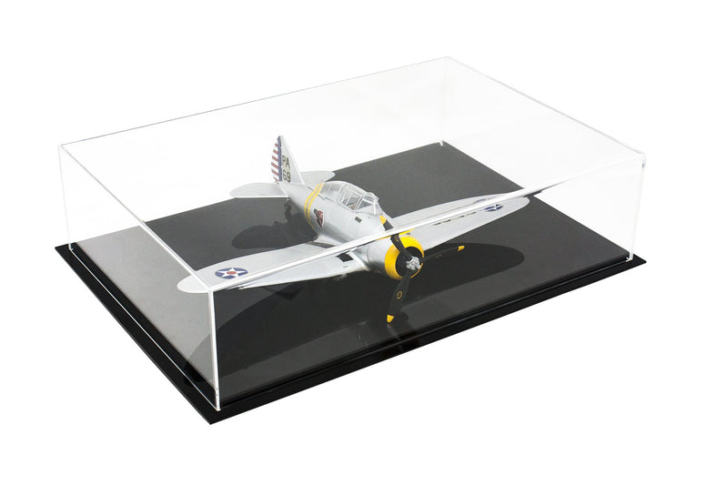 Black Base Mini Plane Display Case