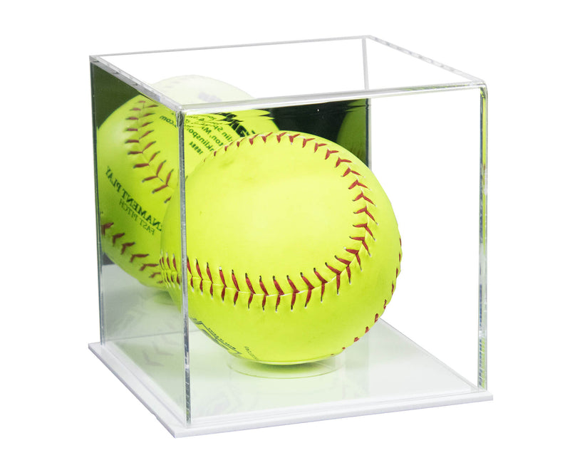 Acrylic Softball Display Case - Better Display Cases (V63/A116)