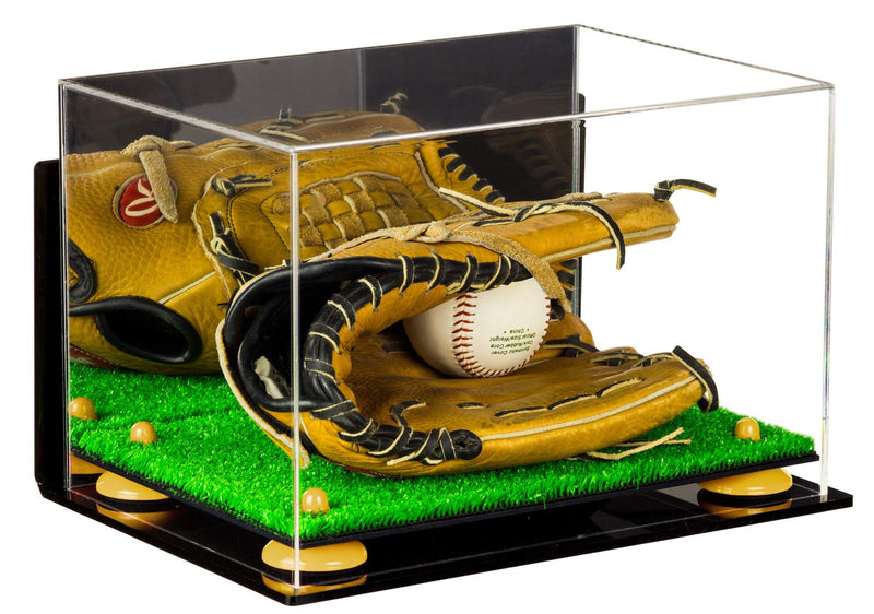 Acrylic Baseball Glove Display Case - Mirror Wall Mounts (V41/A004)