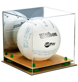 Acrylic Volleyball Display Case - Mirror No Wall Mounts (A027/B02)