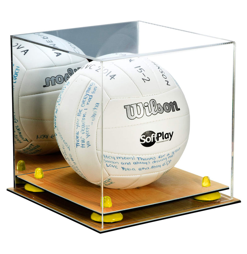 Acrylic Volleyball Display Case - Mirror No Wall Mounts (A027/B02)