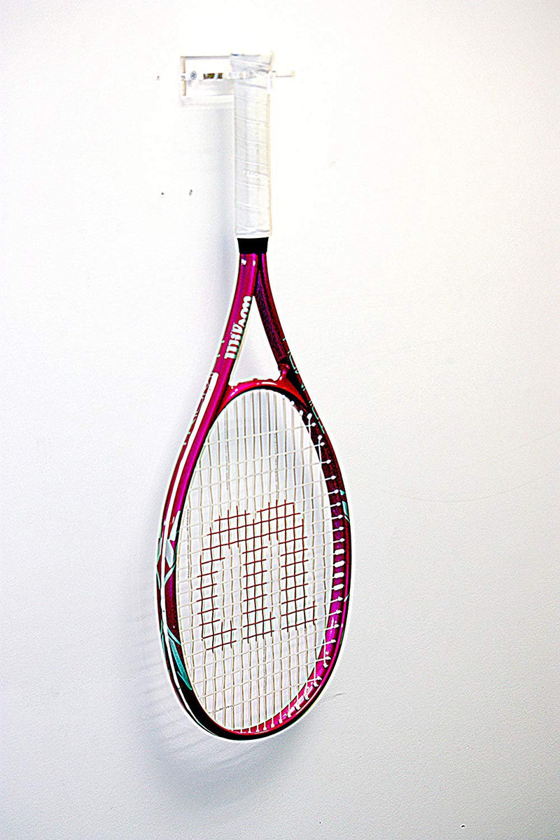 Acrylic Standard Size Tennis Racquet Wall Mounts