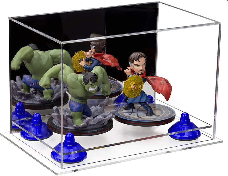 Versatile Acrylic Display Case 9.5 x 6 x 6.5 - Mirror No Wall Mounts (A005/V43)