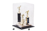 Full-Size Football Display Case Vertical - Mirror Wall Mount (B42/A060)