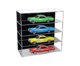 Clear Acrylic Diecast Model Car Display Case with Shelves