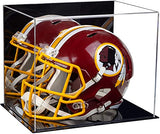 Black Base Mirror Back Helmet Display Case
