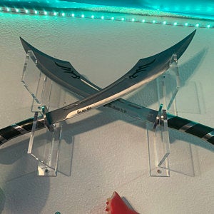Clear Wall Mount Sword Stands