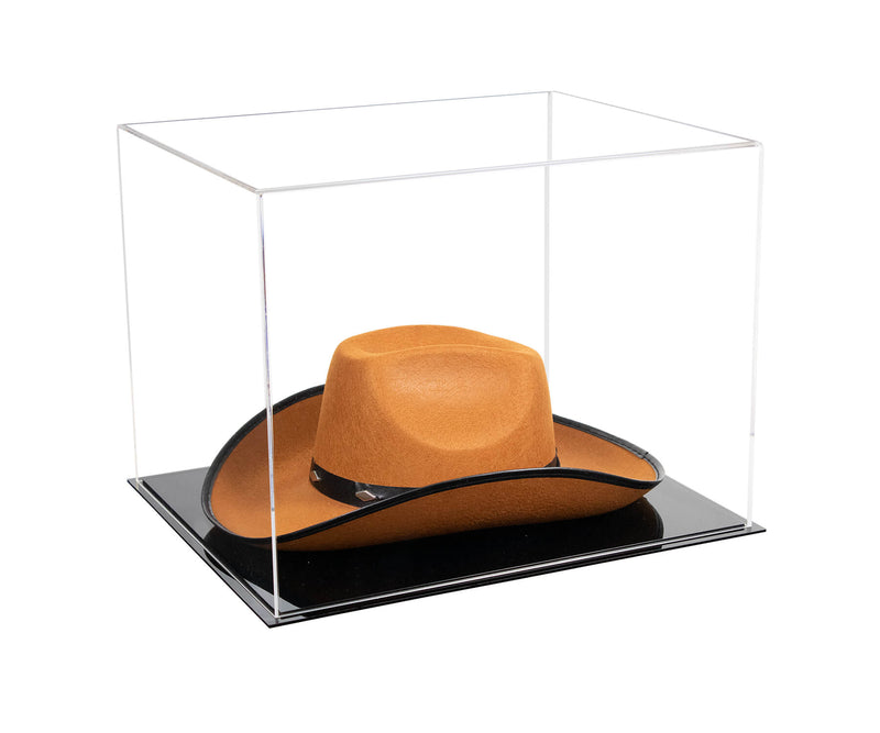 Acrylic Cowboy Hat Display Case - Clear 16" x 13" x 12" (V61B/A024-B)