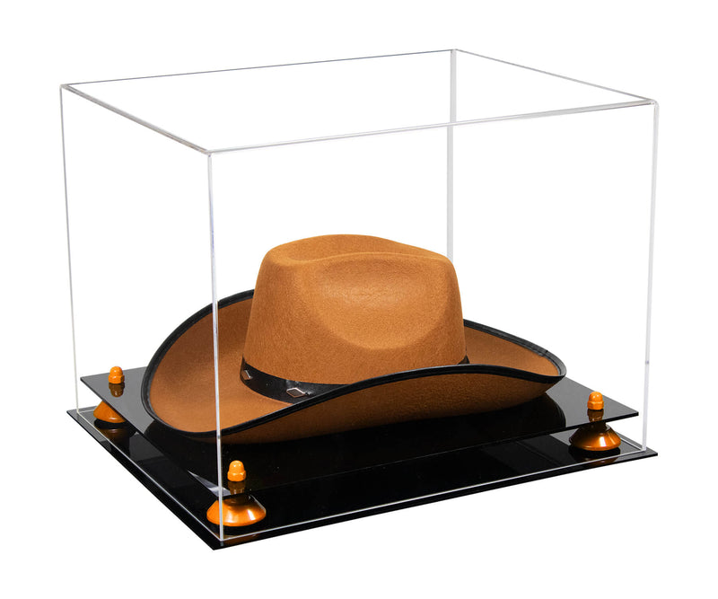 Acrylic Cowboy Hat Display Case - Clear 16" x 13" x 12" (V61B/A024-B)