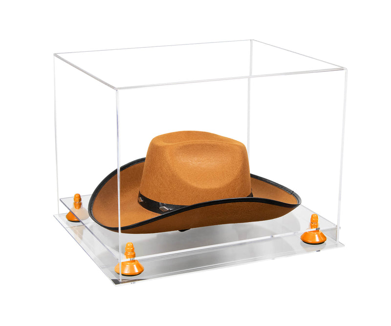 Acrylic Cowboy Hat Display Case - Clear 16" x 13" x 12" (V61B/A024-B)