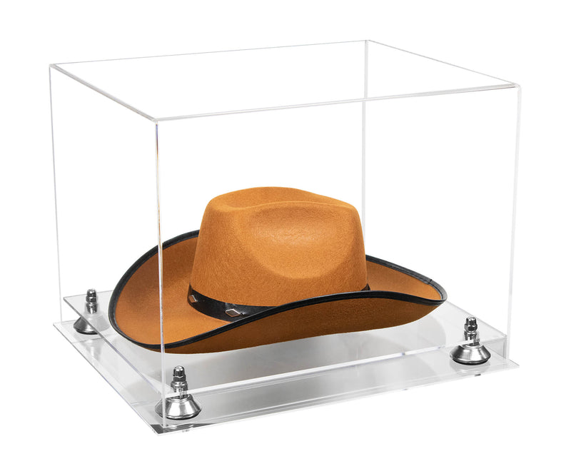 Acrylic Cowboy Hat Display Case - Clear 16" x 13" x 12" (V61B/A024-B)