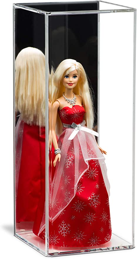 Mirror Back Vertical Doll Display Case