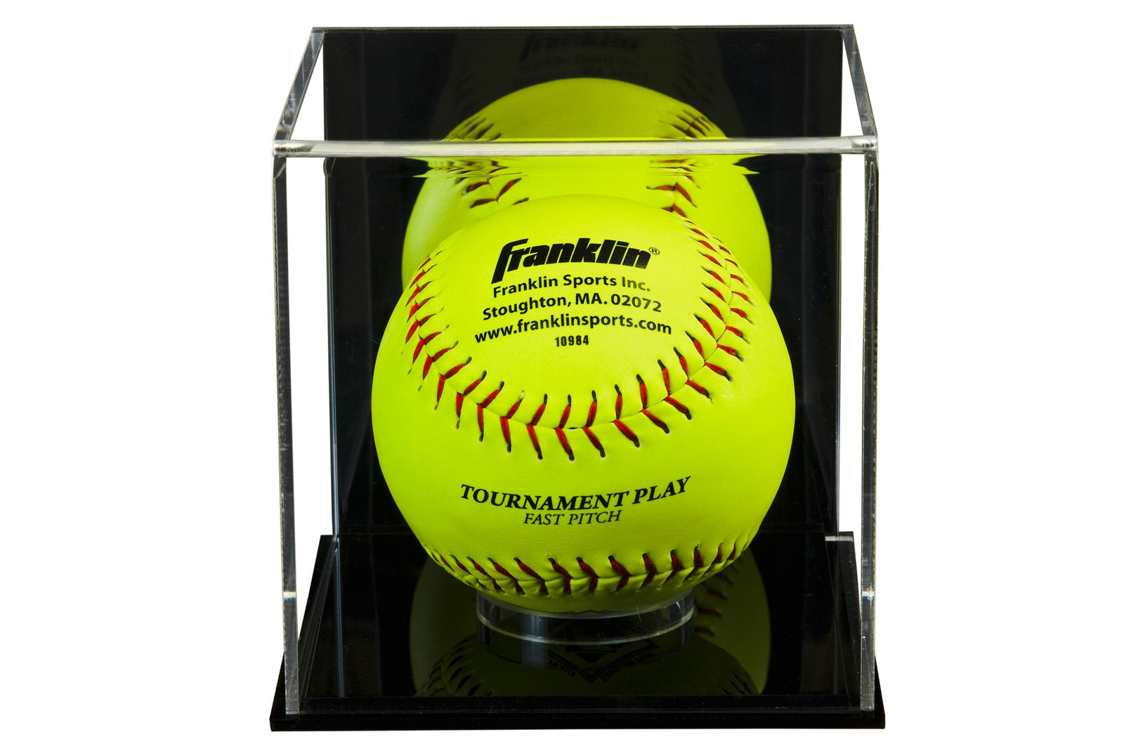 Softball Spectating Box Acrylic Softball Display Case - Better Display Cases (V63/A116)