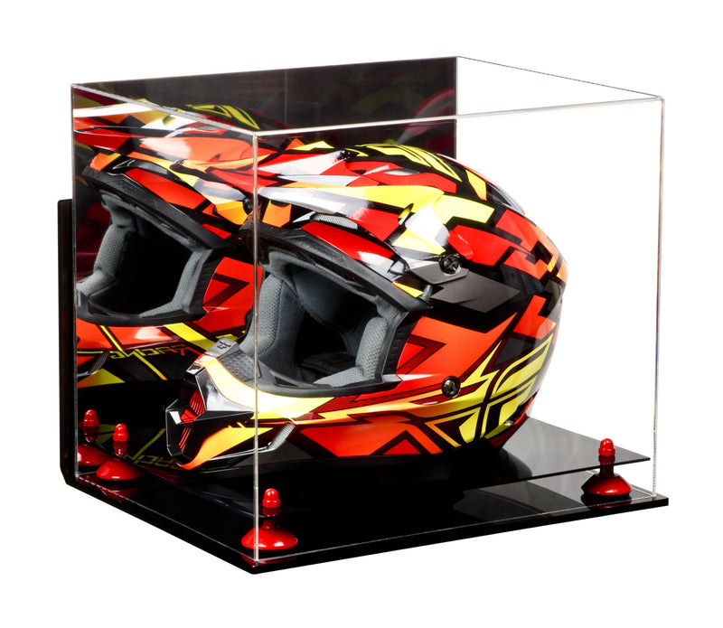 Motorcycle Nascar or Motocross Racing Helmet Display Case - Clear (A024/V61)