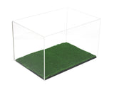 Full Size Football or Rugby Ball Display Case with Turf Base