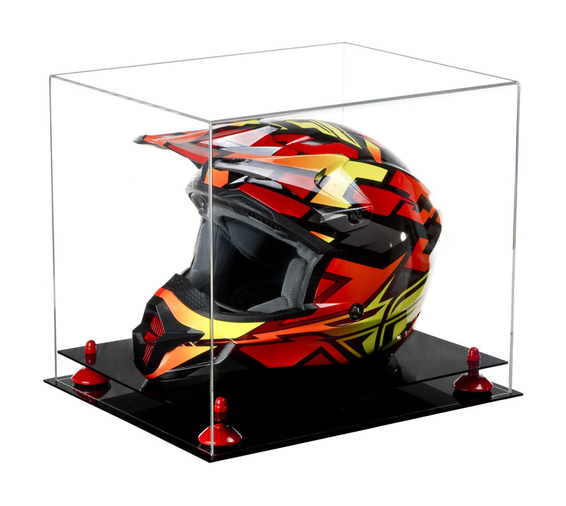 Motorcycle Nascar or Motocross Racing Helmet Display Case - Clear (A024/V61)