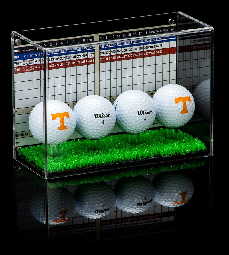 Acrylic Golf Ball Display Case with Turf Base – Better Display Cases