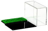 Acrylic Golf Ball Display Case with Turf Base