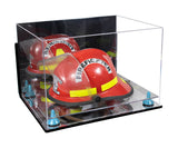 Acrylic Fireman's Helmet Display Case – Mirror Wall Mount (A014/V60)
