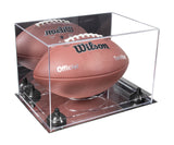 Full-Size Football Display Case Horizontal - Mirror No Wall Mounts (B41/A004)