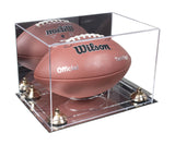 Full-Size Football Display Case Horizontal - Mirror No Wall Mount (B41/A004)