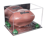 Full-Size Football Display Case Horizontal - Mirror No Wall Mounts (B41/A004)