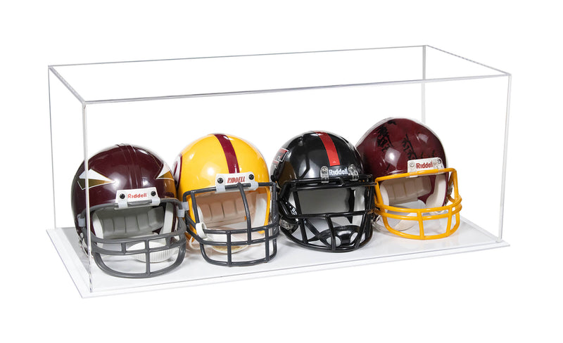 Acrylic Four Mini - Miniature Football Helmet (not Full Size) Display Case (V47/A103)