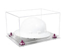 Clear Acrylic Large Helmet - Large Safety Helmet Display Case - Clear (A082/V13)