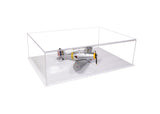 Large Plane Display Case with White Base