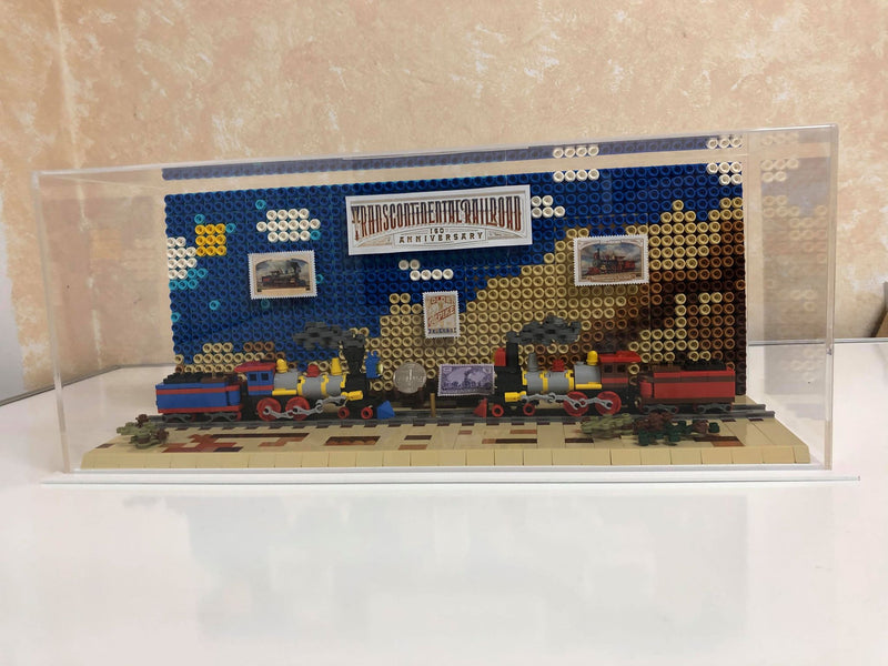 Jeff Peterson LEGO Rail Display Case