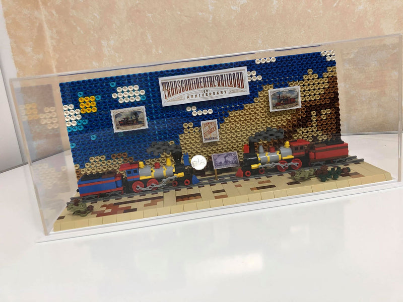 Jeff Peterson LEGO Rail Display Case