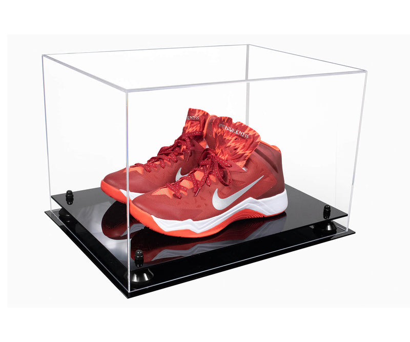 Better Display Cases Acrylic Extra Large Shoe Display Case for Basketball Shoe, Hightop, Soccer & Football Cleats With Clear -18 x 14 x 12 (A014/V60)