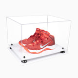 Better Display Cases Acrylic Extra Large Shoe Display Case for Basketball Shoe, Hightop, Soccer & Football Cleats With Clear -18 x 14 x 12 (A014/V60)