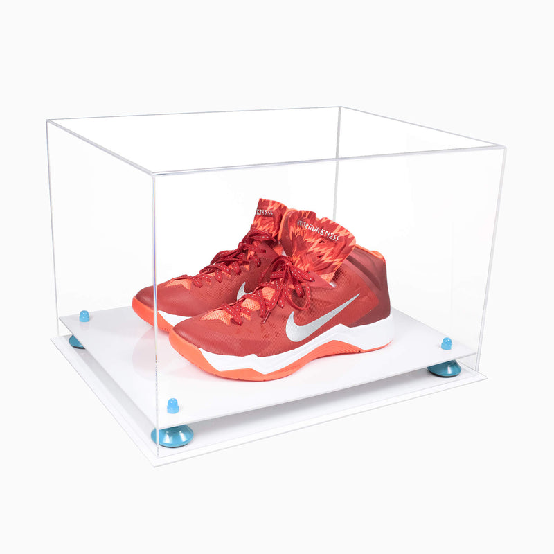 Better Display Cases Acrylic Extra Large Shoe Display Case for Basketball Shoe, Hightop, Soccer & Football Cleats With Clear -18 x 14 x 12 (A014/V60)