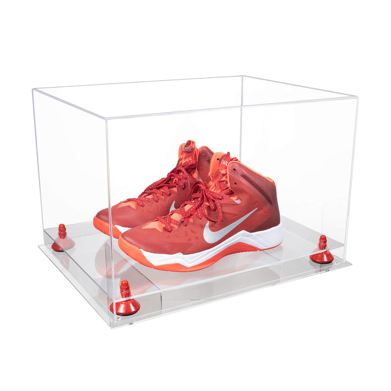 Better Display Cases Acrylic Extra Large Shoe Display Case for Basketball Shoe, Hightop, Soccer & Football Cleats With Clear -18 x 14 x 12 (A014/V60)