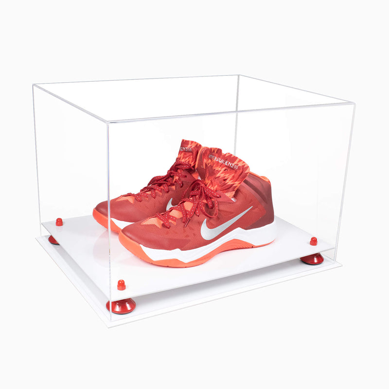 Better Display Cases Acrylic Extra Large Shoe Display Case for Basketball Shoe, Hightop, Soccer & Football Cleats With Clear -18 x 14 x 12 (A014/V60)